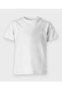 MegaKoszulki - Koszulka dziecięca (bez nadruku, gładka) - biała. Kolor: biały. Materiał: bawełna. Wzór: gładki #1