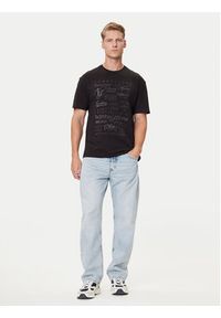 Tommy Jeans T-Shirt Archive Logos DM0DM21584 Czarny Relaxed Fit. Kolor: czarny. Materiał: bawełna