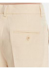Weekend Max Mara Spodnie materiałowe Malizia 2515131052 Écru Regular Fit. Kolor: kremowy. Materiał: len #5