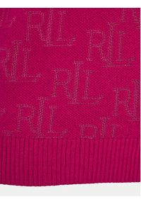Lauren Ralph Lauren Sweter 200909156003 Różowy Regular Fit. Kolor: różowy. Materiał: wiskoza #8