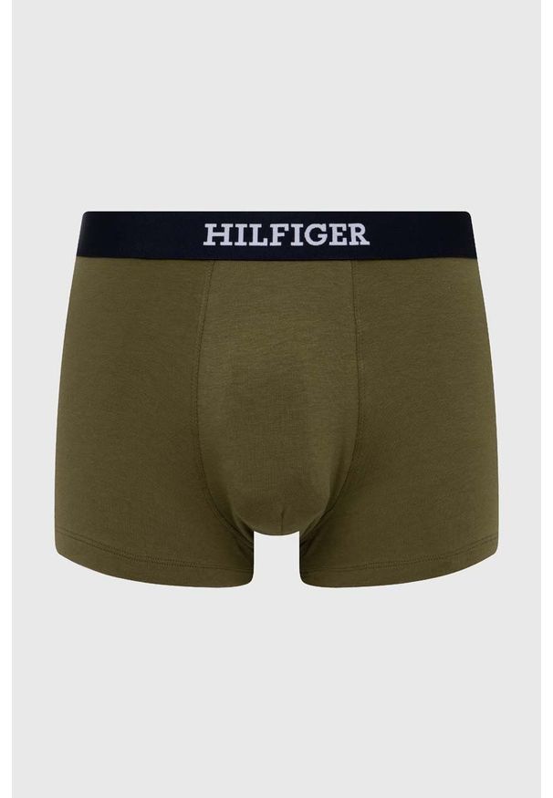TOMMY HILFIGER - Tommy Hilfiger bokserki męskie kolor zielony. Kolor: zielony. Materiał: materiał