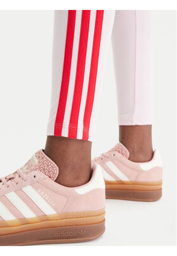 Adidas - adidas Legginsy Essentials 3-Stripes KC5180 Różowy Slim Fit. Kolor: różowy. Materiał: bawełna