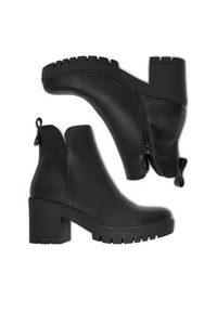 Clara Barson Botki CEO-LM25SH159-1 Czarny. Kolor: czarny. Materiał: skóra, materiał #4