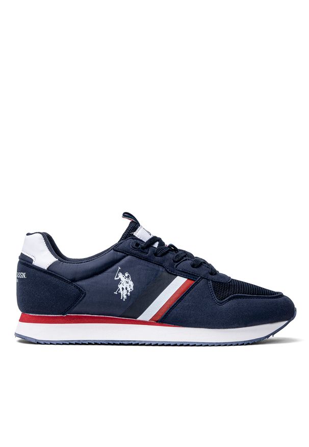 Sneakersy męskie granatowe U.S. Polo Assn Nobil006. Kolor: niebieski. Sezon: lato, jesień