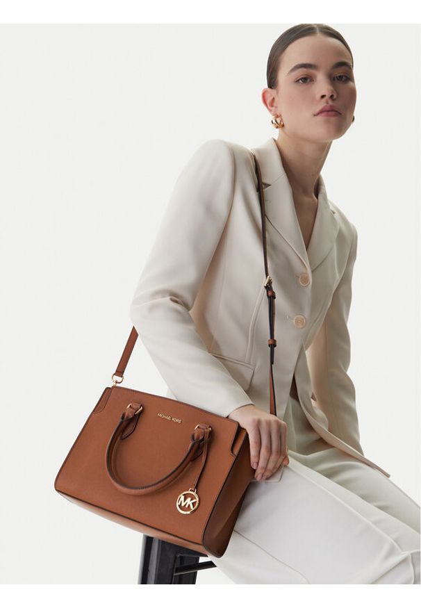 MICHAEL Michael Kors Torebka 30R6GQ6S2L Brązowy. Kolor: brązowy. Materiał: skórzane