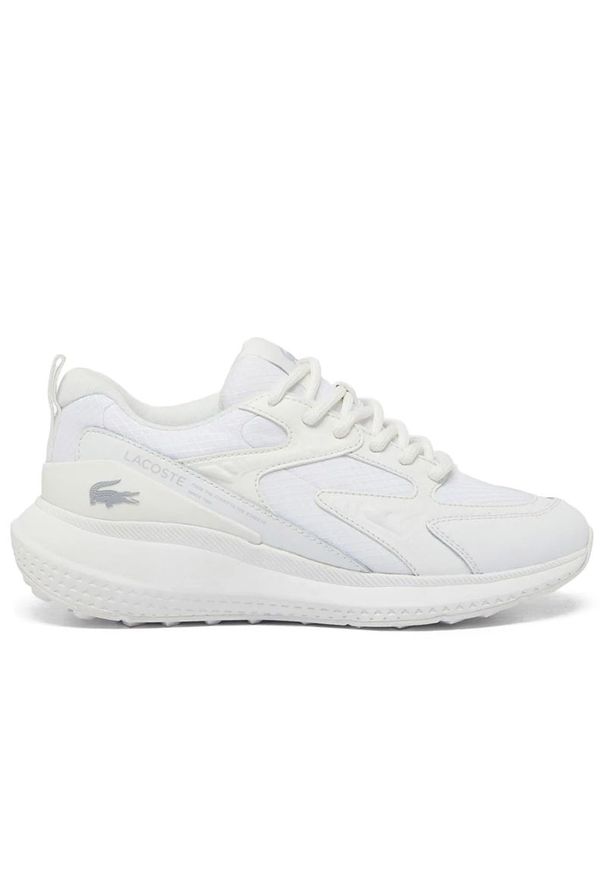 Buty damskie Lacoste L003 EVO 748SFA0078-21G - białe. Kolor: biały. Materiał: guma, tkanina, skóra, zamsz, poliester, materiał, syntetyk, nylon. Szerokość cholewki: normalna