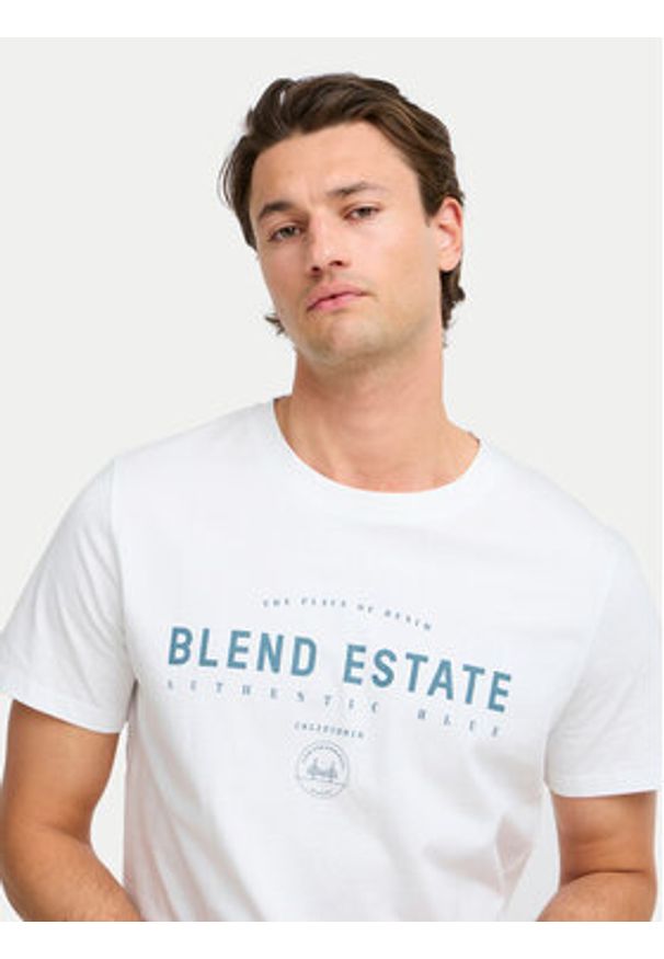 Blend T-Shirt 20717160 Biały Regular Fit. Kolor: biały. Materiał: bawełna