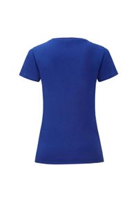 FRUIT OF THE LOOM - T-shirt Damski Iconic 150. Kolor: niebieski. Materiał: bawełna. Sport: turystyka piesza