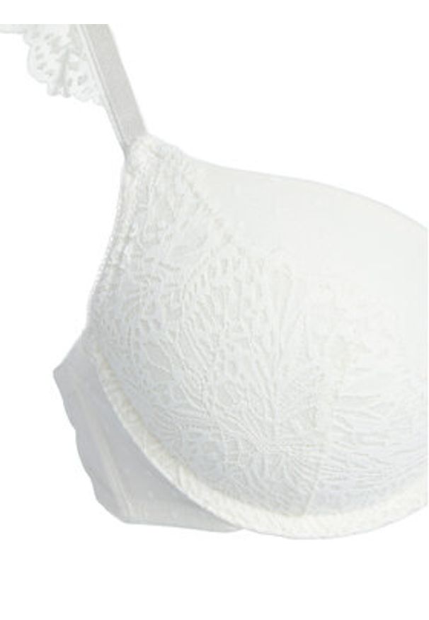 Hunkemöller Biustonosz push-up Posie PP Maximizer 302550 Biały. Kolor: biały. Materiał: syntetyk. Rodzaj stanika: push-up