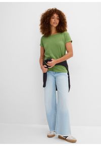 bonprix - Koszulka boxy. Kolor: zielony. Długość rękawa: krótki rękaw. Długość: krótkie #2