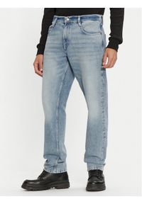 Mustang Jeansy Denver 1015522 Niebieski Straight Fit. Kolor: niebieski