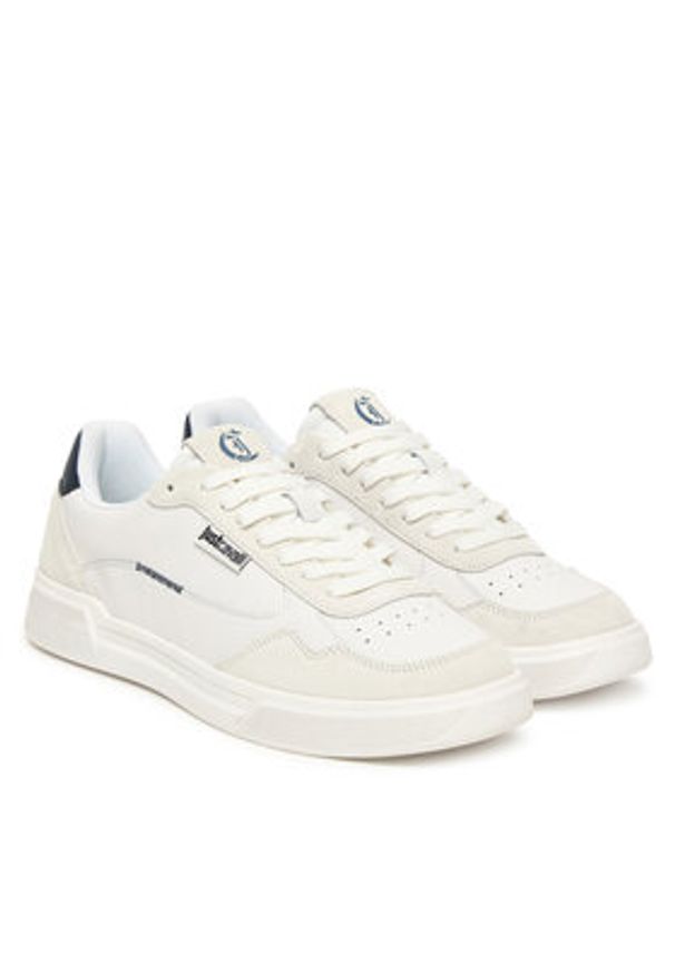 Just Cavalli Sneakersy 79QA3SB2 ZPB51 Biały. Kolor: biały. Materiał: skóra