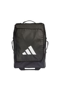 Adidas - Mała torba podróżna na kółkach. Kolor: czarny, biały, wielokolorowy. Materiał: materiał. Sport: fitness #1