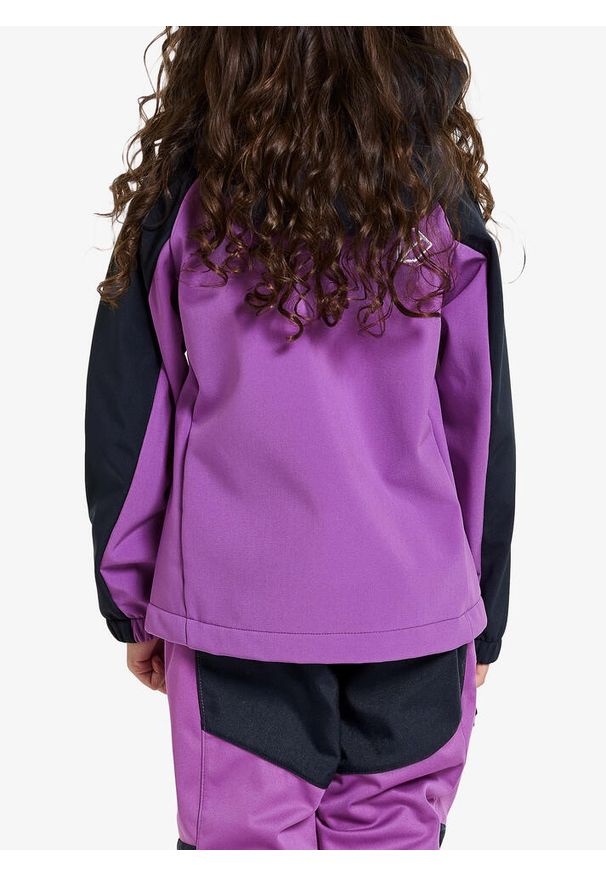 Kurtka dziecięca Didriksons Troel Jacket 4 - tulip purple 90 cm. Kolor: fioletowy