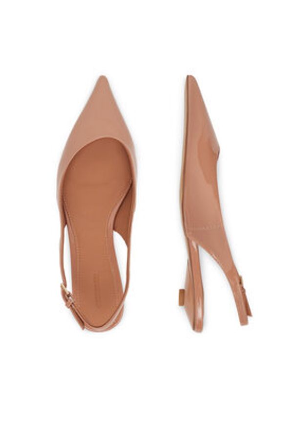 Gino Rossi - GINO ROSSI Baleriny VICI-V1895-105-2 Beżowy. Kolor: beżowy. Materiał: skóra, lakier