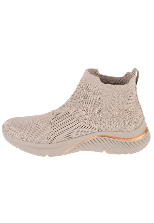 skechers - Buty sportowe damskie, Arch Fit S-Miles - Sock Walk. Kolor: beżowy