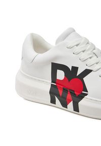 DKNY Sneakersy K2409681 Biały. Kolor: biały. Materiał: skóra #6