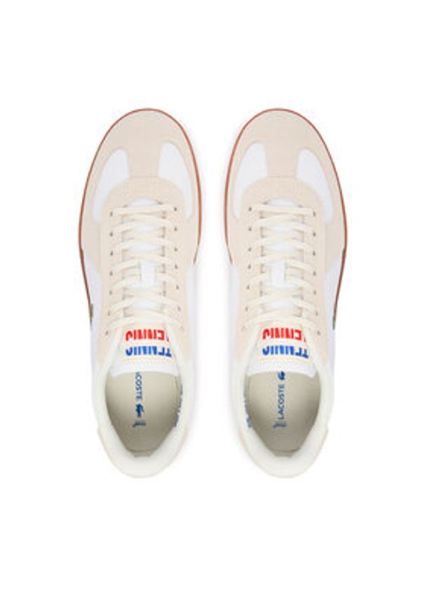 Lacoste Sneakersy Baseshot Pro 51SMA0077 Biały. Kolor: biały. Materiał: skóra