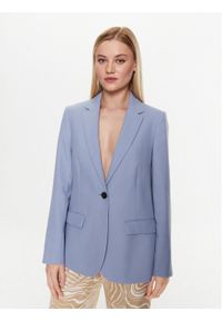 Calvin Klein Marynarka Essential Tailored K20K205187 Błękitny Regular Fit. Kolor: niebieski. Materiał: syntetyk #1