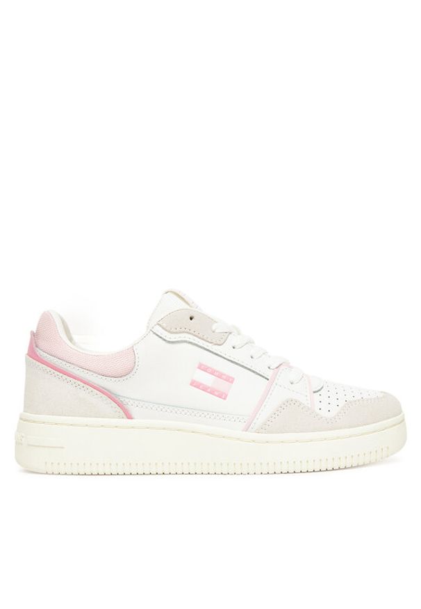 Tommy Jeans Sneakersy Tjw Retro Basket Sneaker EN0EN02818 Écru. Materiał: skóra