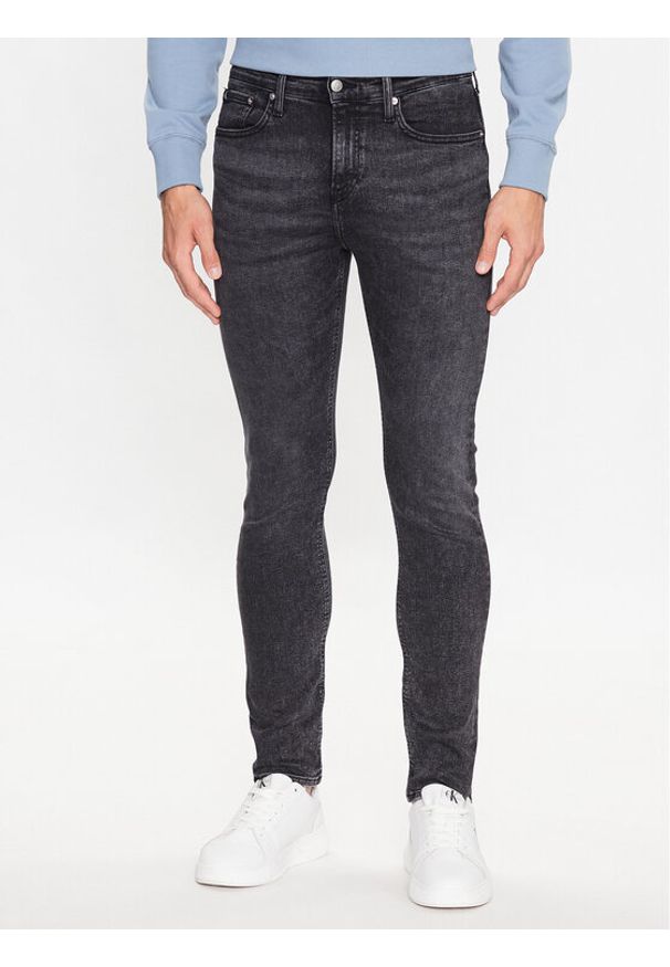 Calvin Klein Jeans Jeansy J30J323369 Czarny Skinny Fit. Kolor: czarny