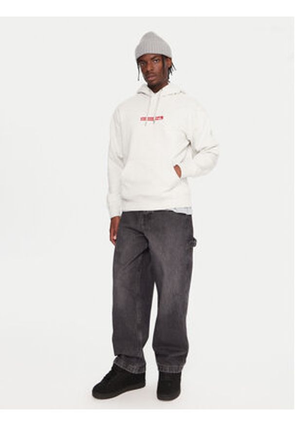 Quiksilver Bluza Dna EQYFT05121 Szary Oversize. Kolor: szary. Materiał: bawełna