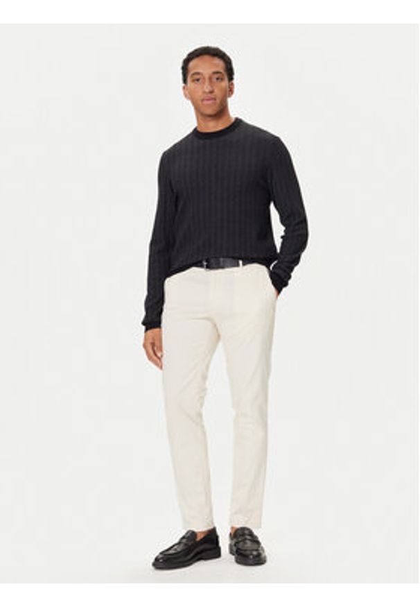 BOSS Sweter H-Habito 50549985 Czarny Regular Fit. Kolor: czarny. Materiał: bawełna