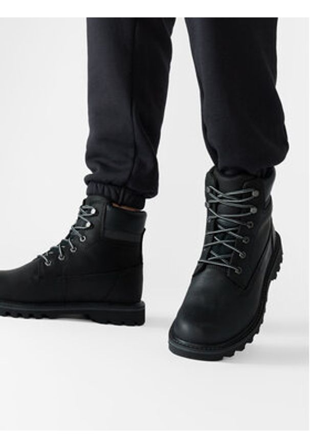 CAT Footwear Trapery Deplete Wp P721724 Czarny. Kolor: czarny. Materiał: nubuk, skóra