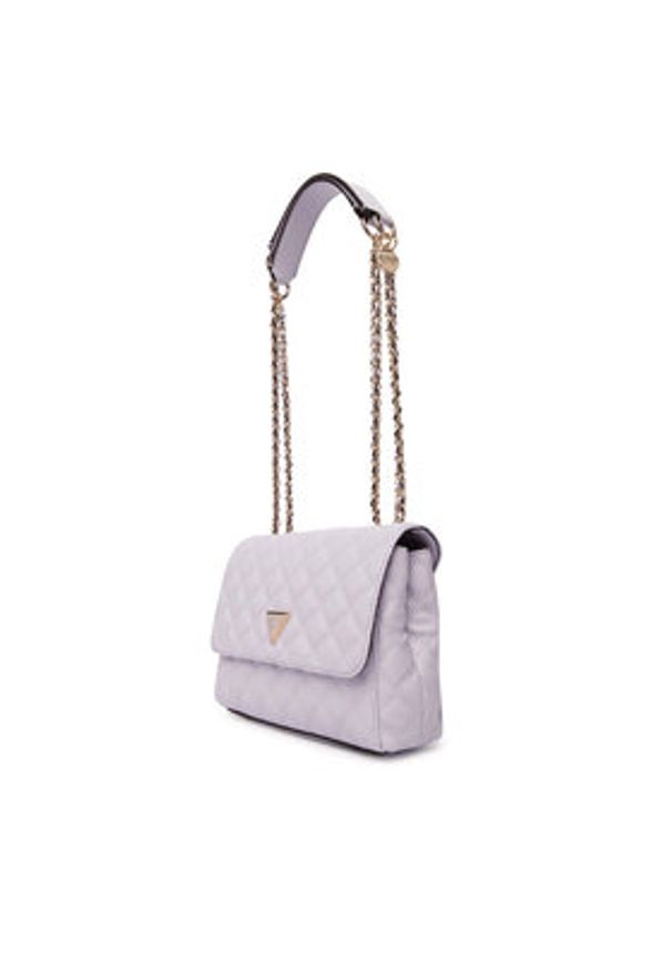 Guess Torebka Giully II HWQG96 73200 Fioletowy. Kolor: fioletowy. Materiał: skórzane