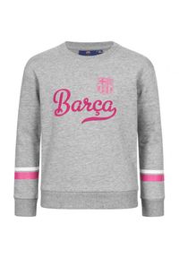 FC Barcelona Bluza Dziecięca Szara 104 - Komfort i Styl. Kolor: szary. Sport: piłka nożna