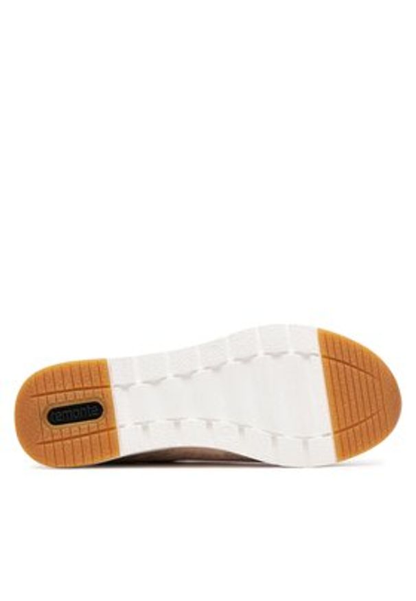 Remonte Sneakersy R6700-61 Beżowy. Kolor: beżowy. Materiał: materiał