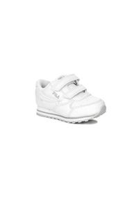 Buty do chodzenia niemowlęce Fila Orbit Velcro Infants. Zapięcie: rzepy. Kolor: biały. Materiał: materiał, syntetyk, tkanina. Szerokość cholewki: normalna. Sport: turystyka piesza