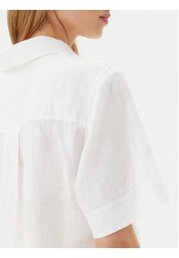 TOMMY HILFIGER - Tommy Hilfiger Koszula WW0WW44720 Biały Relaxed Fit. Kolor: biały. Materiał: len