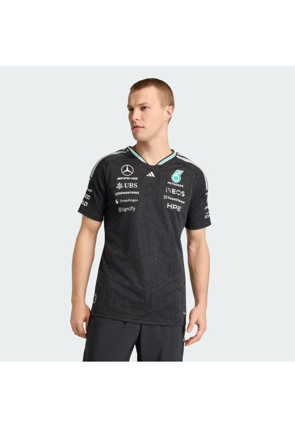Adidas - Koszulka Mercedes - Amg Petronas Formula 1 Team Driver Authentic. Kolor: czarny. Technologia: ClimaCool (Adidas). Sport: fitness