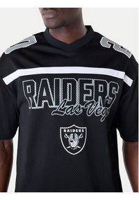 New Era T-Shirt NFL Las Vegas Raiders Mesh Graphic Jersey 60596386 Czarny Regular Fit. Kolor: czarny. Materiał: syntetyk #5
