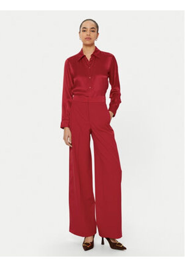 MAX&Co. Koszula 2516111061200 Czerwony Regular Fit. Kolor: czerwony. Materiał: jedwab