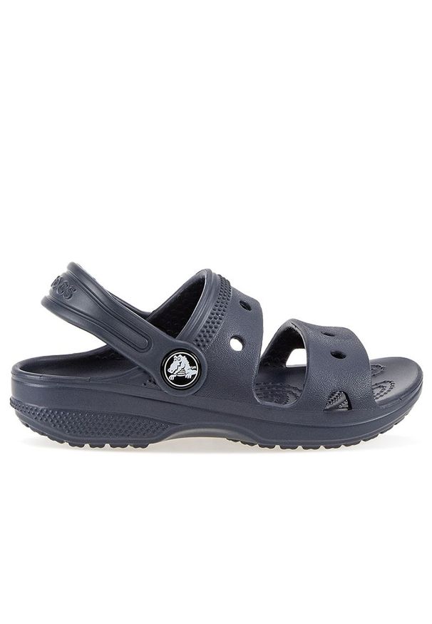 Sandały Crocs Toddler Classic Sandal 207537-410 - granatowe. Kolor: niebieski. Materiał: materiał. Styl: sportowy