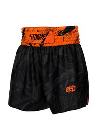 Spodenki Muay Thai męskie EXTREME HOBBY NEO. Kolor: pomarańczowy. Materiał: poliester #1