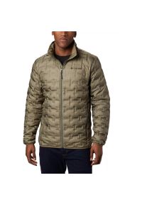 columbia - Kurtka Columbia Delta Ridge Down Jacket, Mężczyźni. Kolor: zielony. Materiał: puch, poliester, materiał. Sport: turystyka piesza
