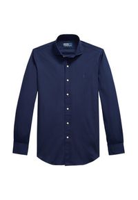 Polo Ralph Lauren Koszula 710P01396003 Granatowy Custom Fit. Typ kołnierza: polo. Kolor: niebieski. Materiał: bawełna #5