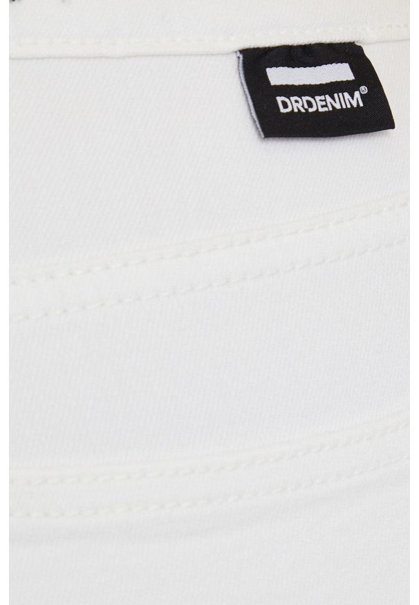 Dr. Denim jeansy Macy damskie medium waist. Kolor: biały