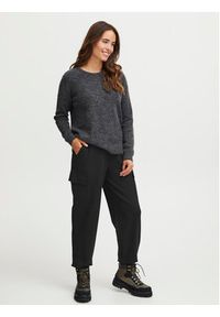 Fransa Spodnie materiałowe 20612726 Czarny Regular Fit. Kolor: czarny. Materiał: syntetyk #5