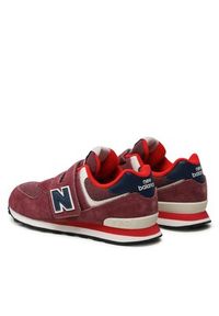 New Balance Sneakersy PV574NX1 Bordowy. Kolor: czerwony. Materiał: zamsz, skóra. Model: New Balance 574 #2