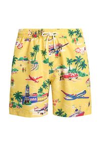 Polo Ralph Lauren Szorty kąpielowe 710963324002 Żółty Classic Fit. Kolor: żółty. Materiał: syntetyk