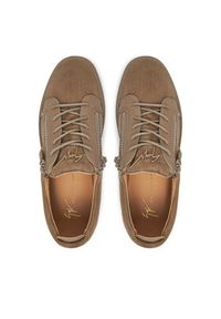 Giuseppe Zanotti Sneakersy RU40037/003 Brązowy. Kolor: brązowy. Materiał: skóra, zamsz #2