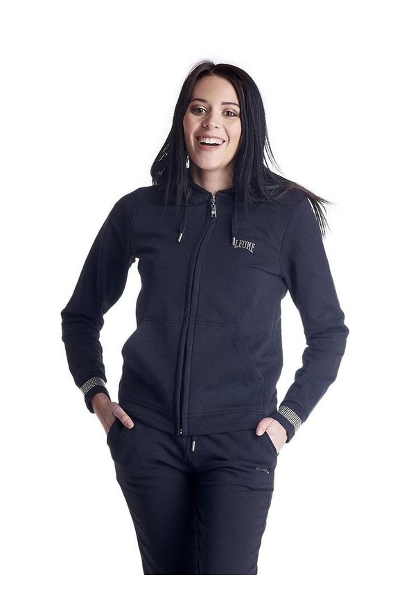 LEONE 1947 APPAREL - Damski dres z kapturem Shine On. Kolor: czarny. Materiał: dresówka. Sport: fitness