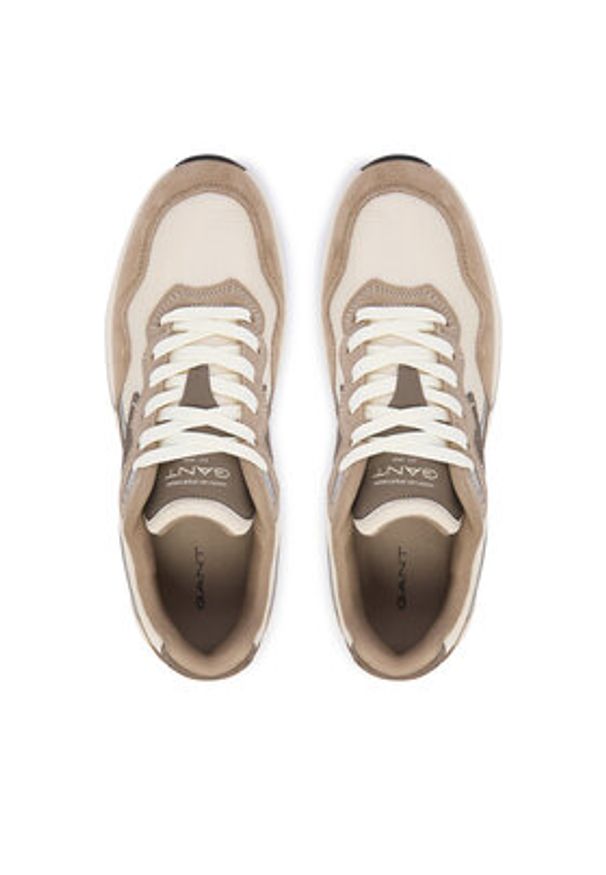 GANT - Gant Sneakersy 30637871 Beżowy. Kolor: beżowy. Materiał: nubuk, skóra