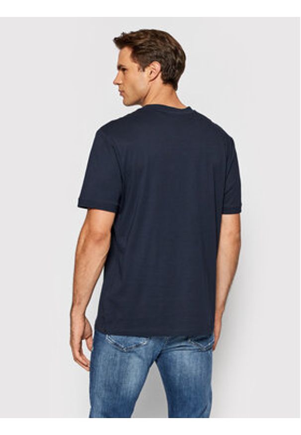 Hugo T-Shirt Diragolino212 50447978 Granatowy Regular Fit. Kolor: niebieski. Materiał: bawełna