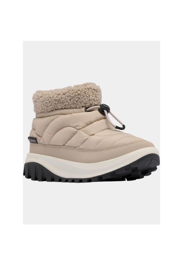 columbia - Moonboots Damskie Columbia Snowkat Shorty. Kolor: beżowy. Sezon: zima. Styl: sportowy