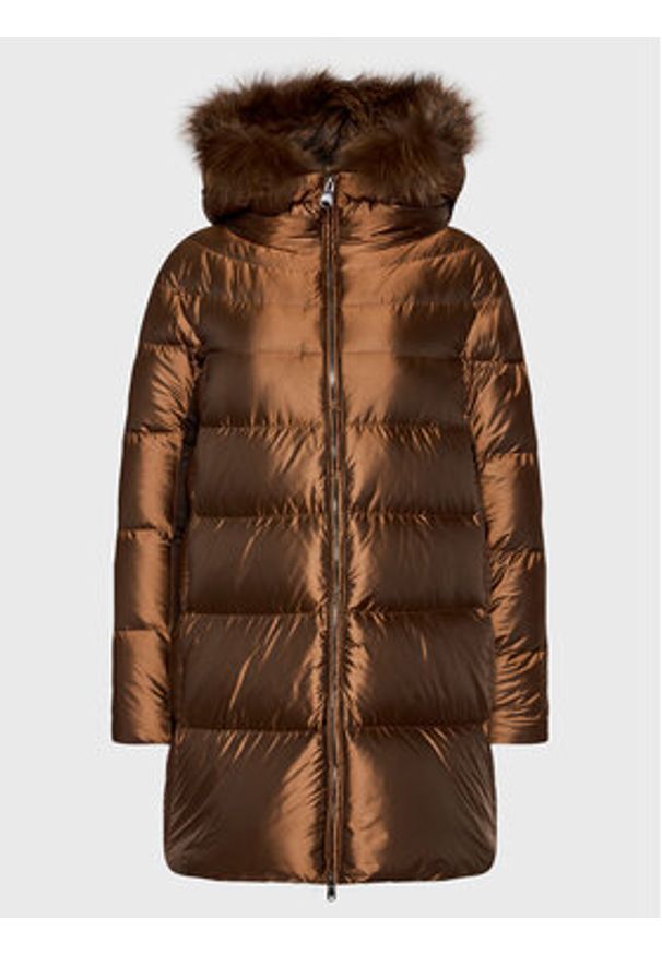 Hetrego - Hetregó Kurtka puchowa Hanna 8M602F 22WD02 Brązowy Regular Fit. Kolor: brązowy. Materiał: syntetyk. Sezon: zima